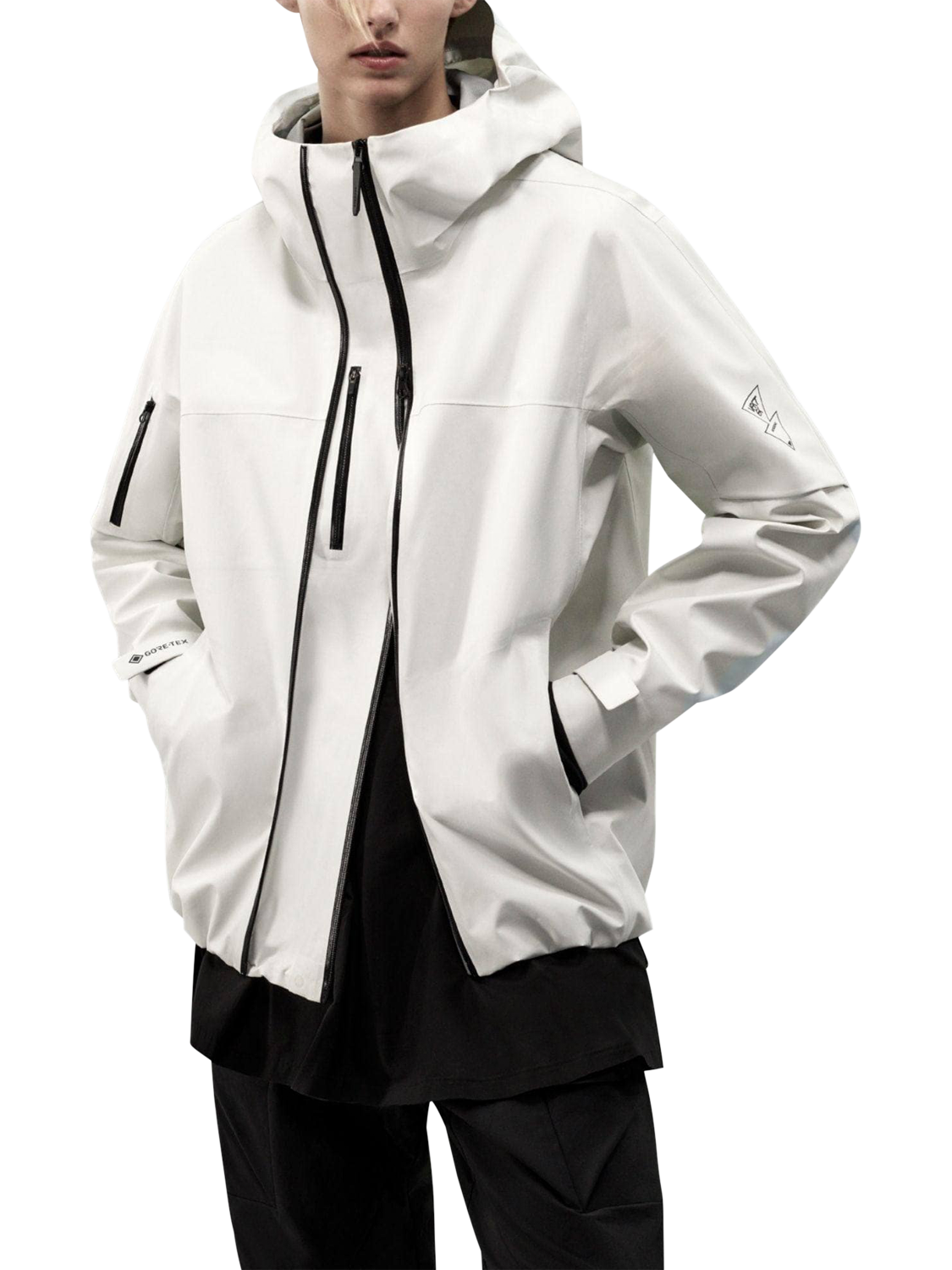 Product image 1 of 6, which shows Bosideng GORE-TEX 3-in-1 Parka Jacket, White Sand, S