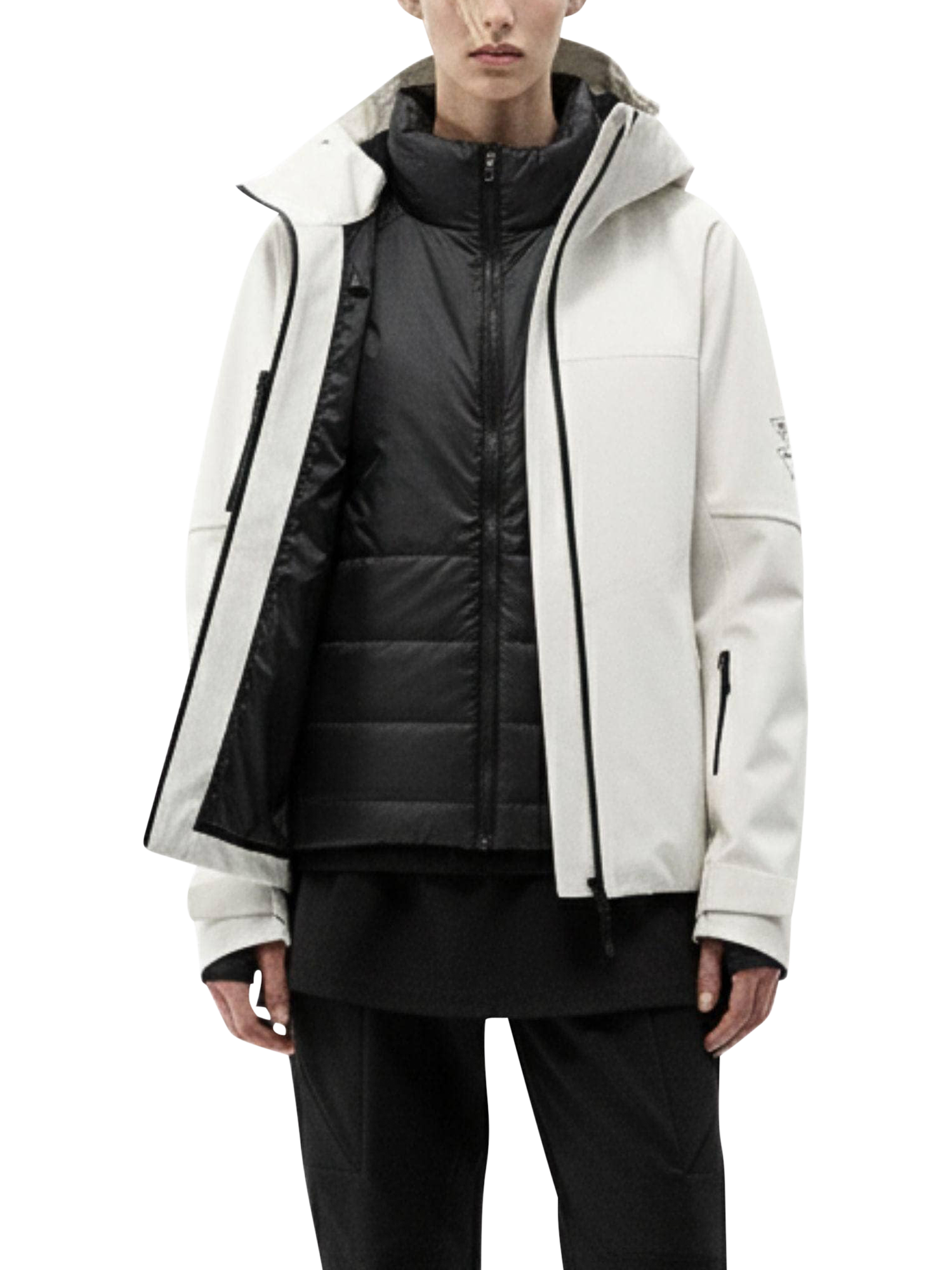 Product image 2 of 6, which shows Bosideng GORE-TEX 3-in-1 Parka Jacket, White Sand, S