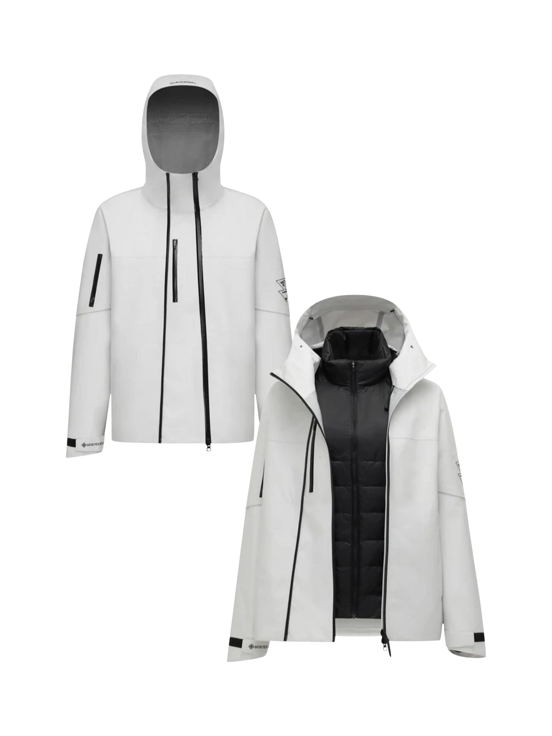 Product image 3 of 6, which shows Bosideng GORE-TEX 3-in-1 Parka Jacket, White Sand, S