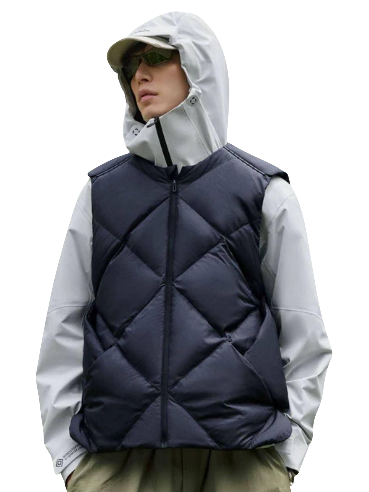 Product image 1 of 5, which shows Bosideng 3 in 1 Gore-Tex Windstopper Down Jacket, Grey, S