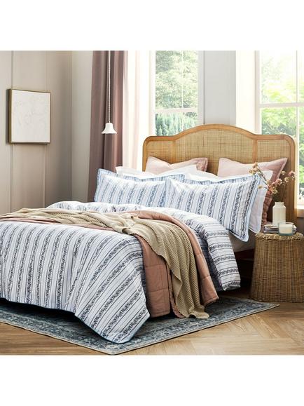 Christy Clara Duvet Cover Set, Blue, Blue