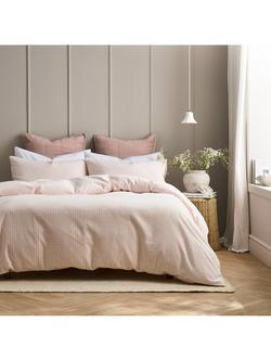 Christy Gingham Check Duvet Cover Set - view 2, Pink