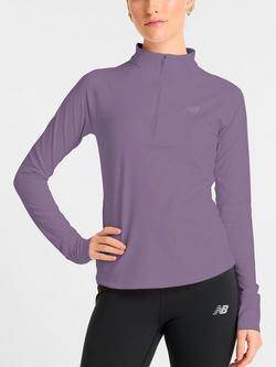 New Balance Harmony Half Zip Performance Layer, Candied Violet, Candied Violet