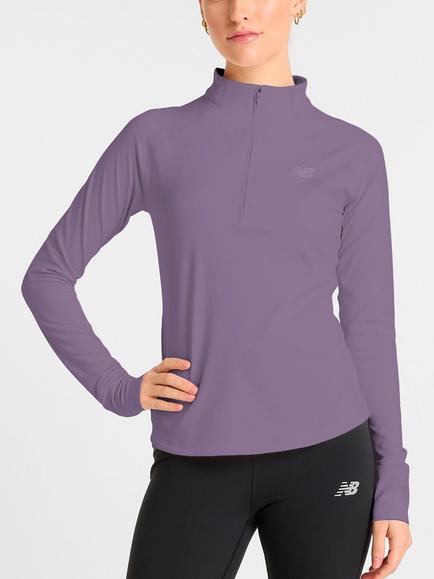 New Balance Harmony Half Zip Performance Layer, Candied Violet, Candied Violet