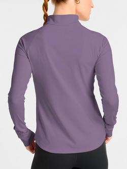 New Balance Harmony Half Zip Performance Layer, Candied Violet - view 2, Candied Violet