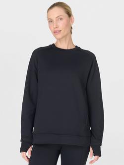 Sweaty Betty Therma Walk Infrared Midlayer Top, Black, Black