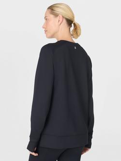 Sweaty Betty Therma Walk Infrared Midlayer Top, Black - view 2, Black