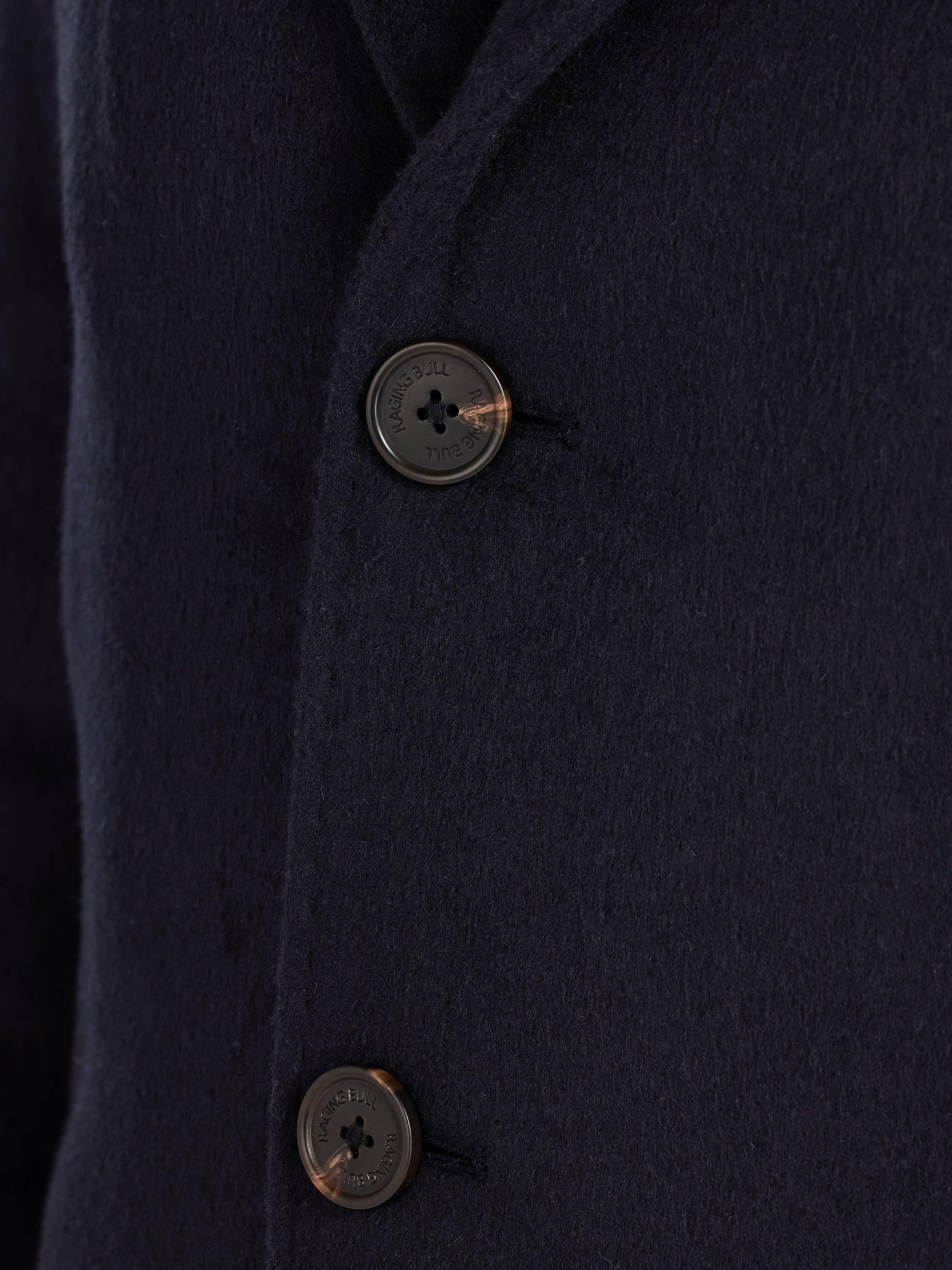 Product image 5 of 8, which shows Raging Bull Wool Blend Coat, Navy, S