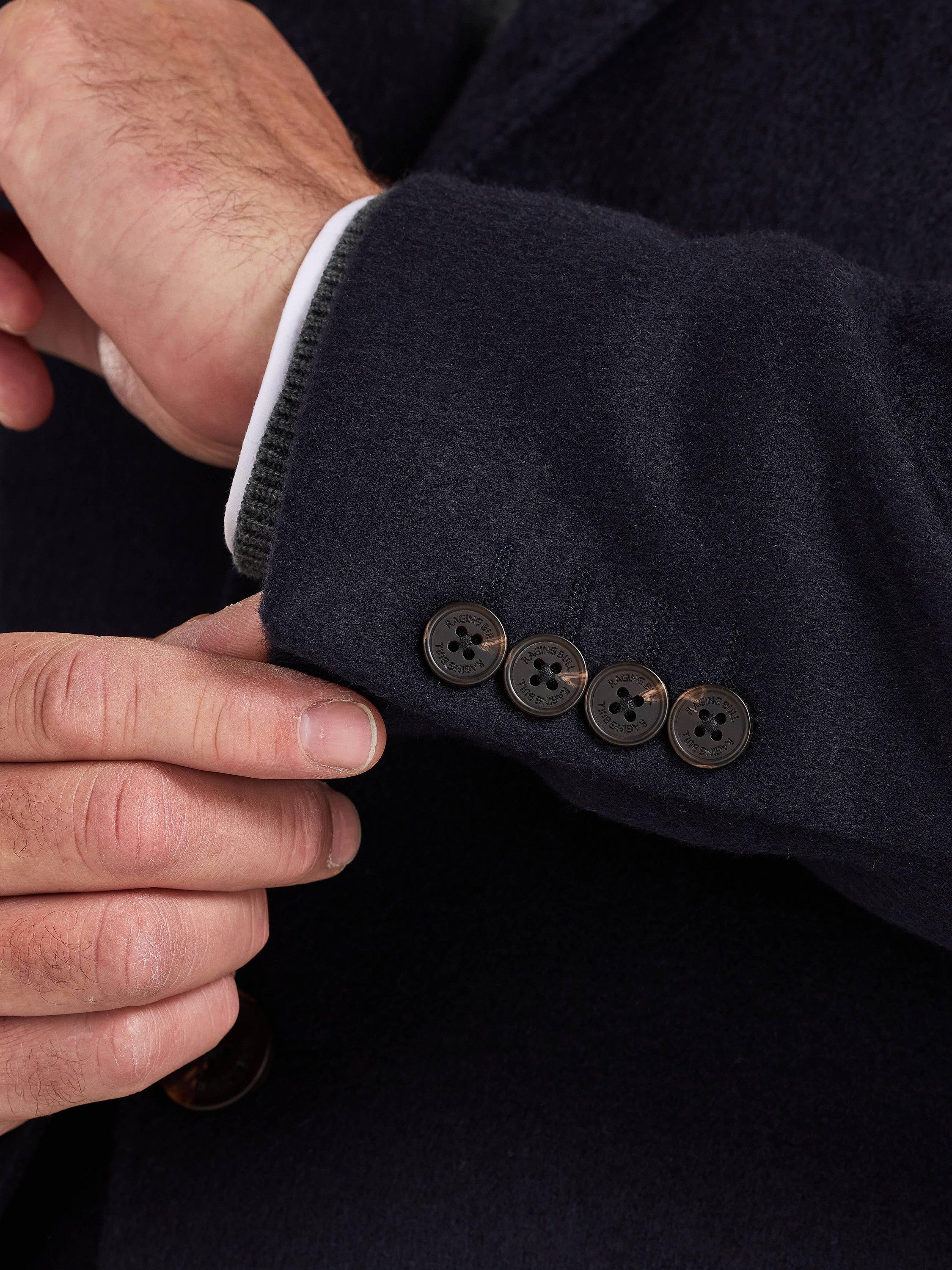 Product image 6 of 8, which shows Raging Bull Wool Blend Coat, Navy, S