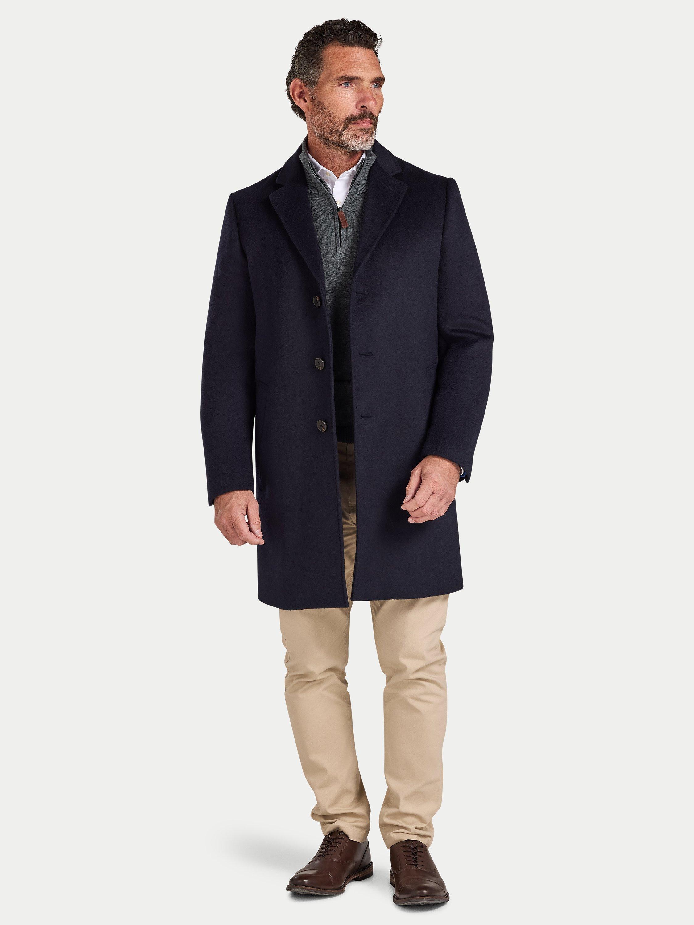Product image 8 of 8, which shows Raging Bull Wool Blend Coat, Navy, S