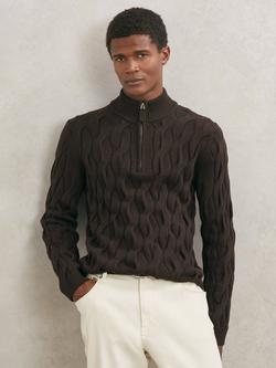 Reiss Greenford Jumper, Chocolate Brown