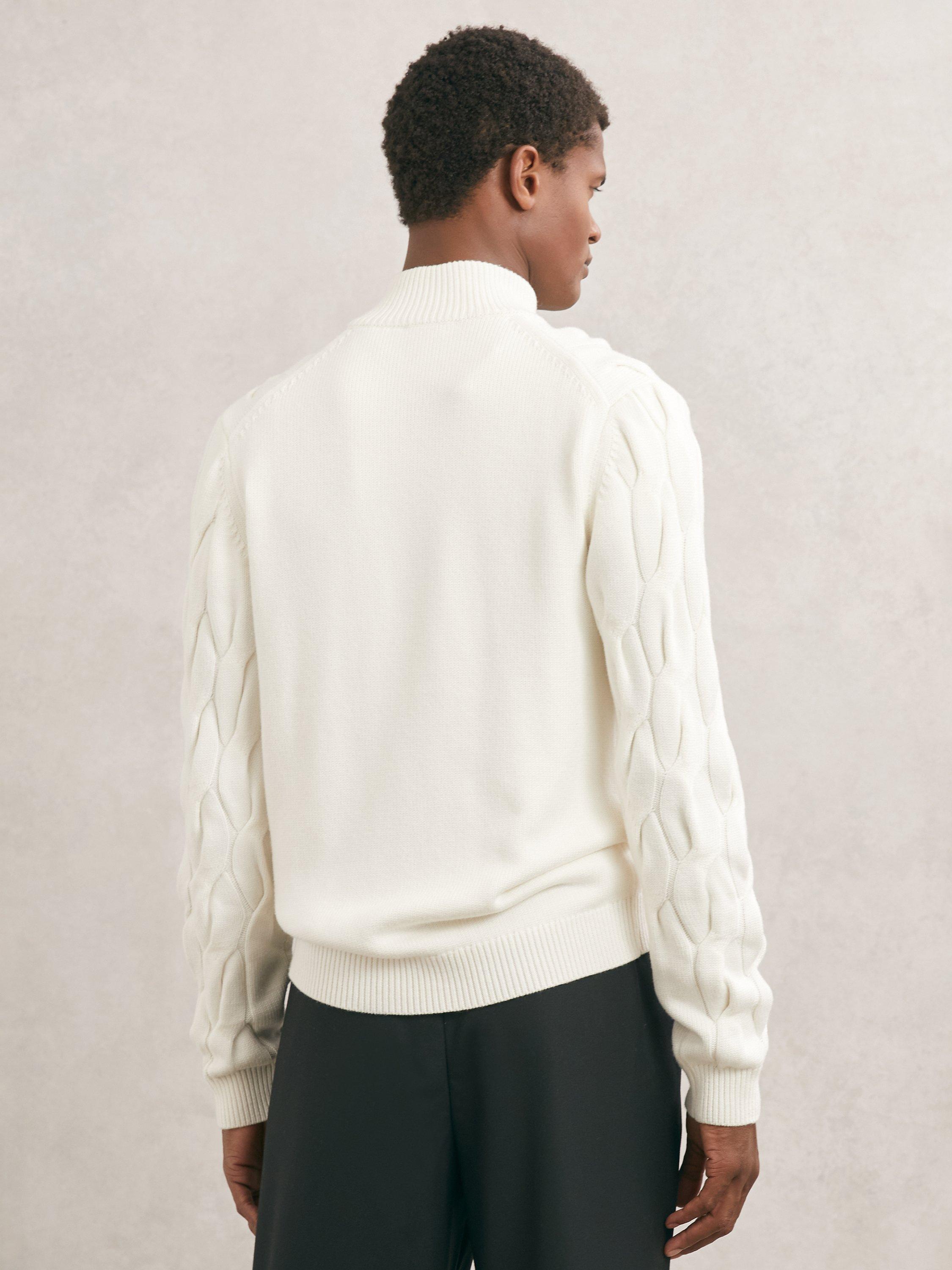 Product image 2 of 5, which shows Reiss Greenford Jumper, Winter White, S