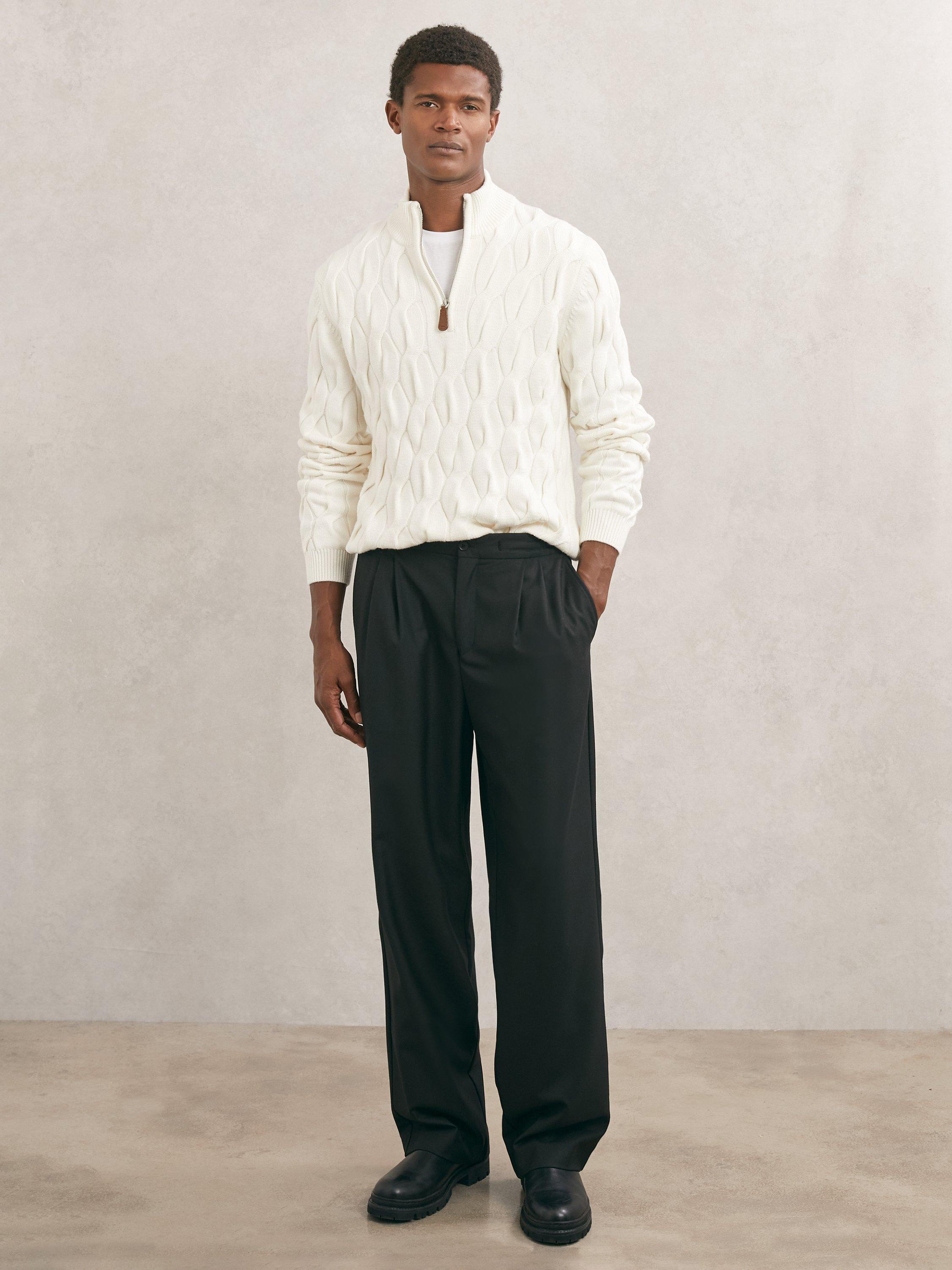 Product image 4 of 5, which shows Reiss Greenford Jumper, Winter White, S