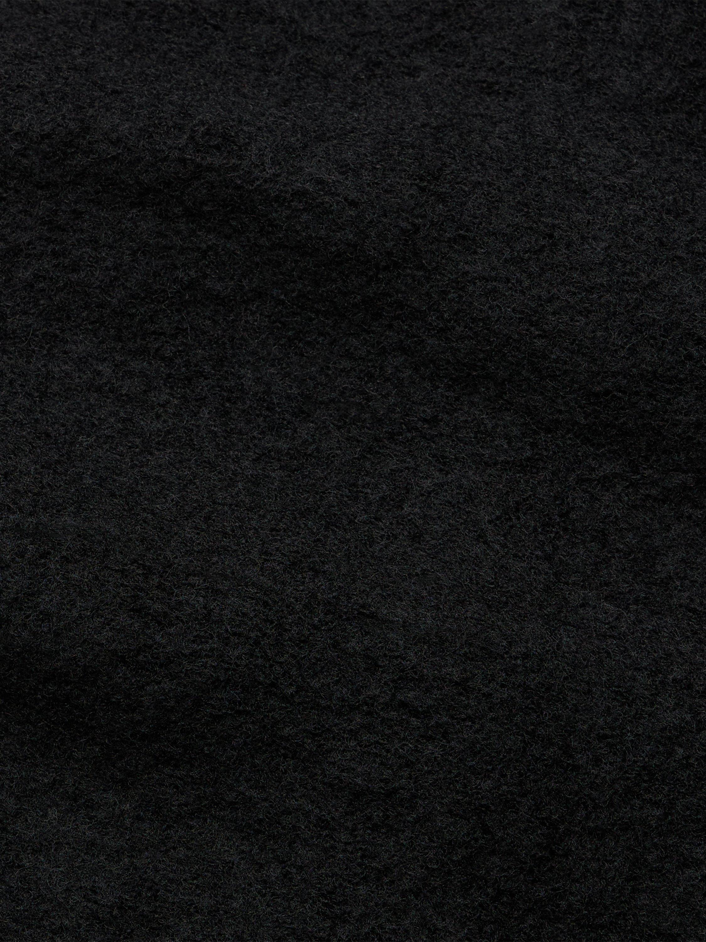Product image 9 of 9, which shows SPOKE Wool Blend Slim Fit Overshirt, Black, S Sht