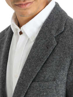 SPOKE Winter Jack Wool Blend Single Breasted Slim Fit  Blazer, Charcoal - view 2, Charcoal