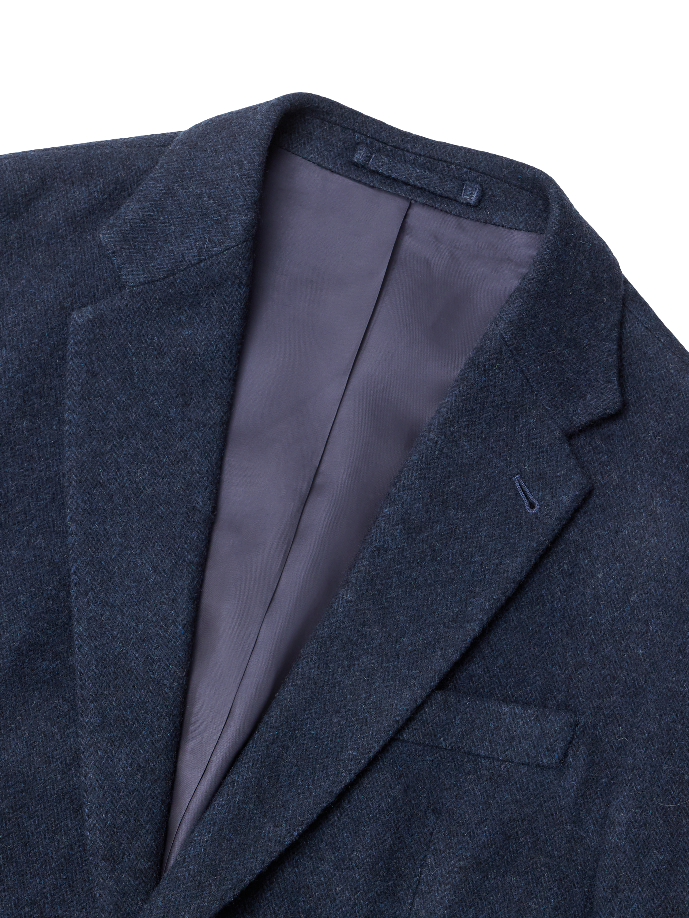 Product image 8 of 9, which shows SPOKE Winter Jack Wool Blend Single Breasted Slim Fit Blazer, Navy, 36S
