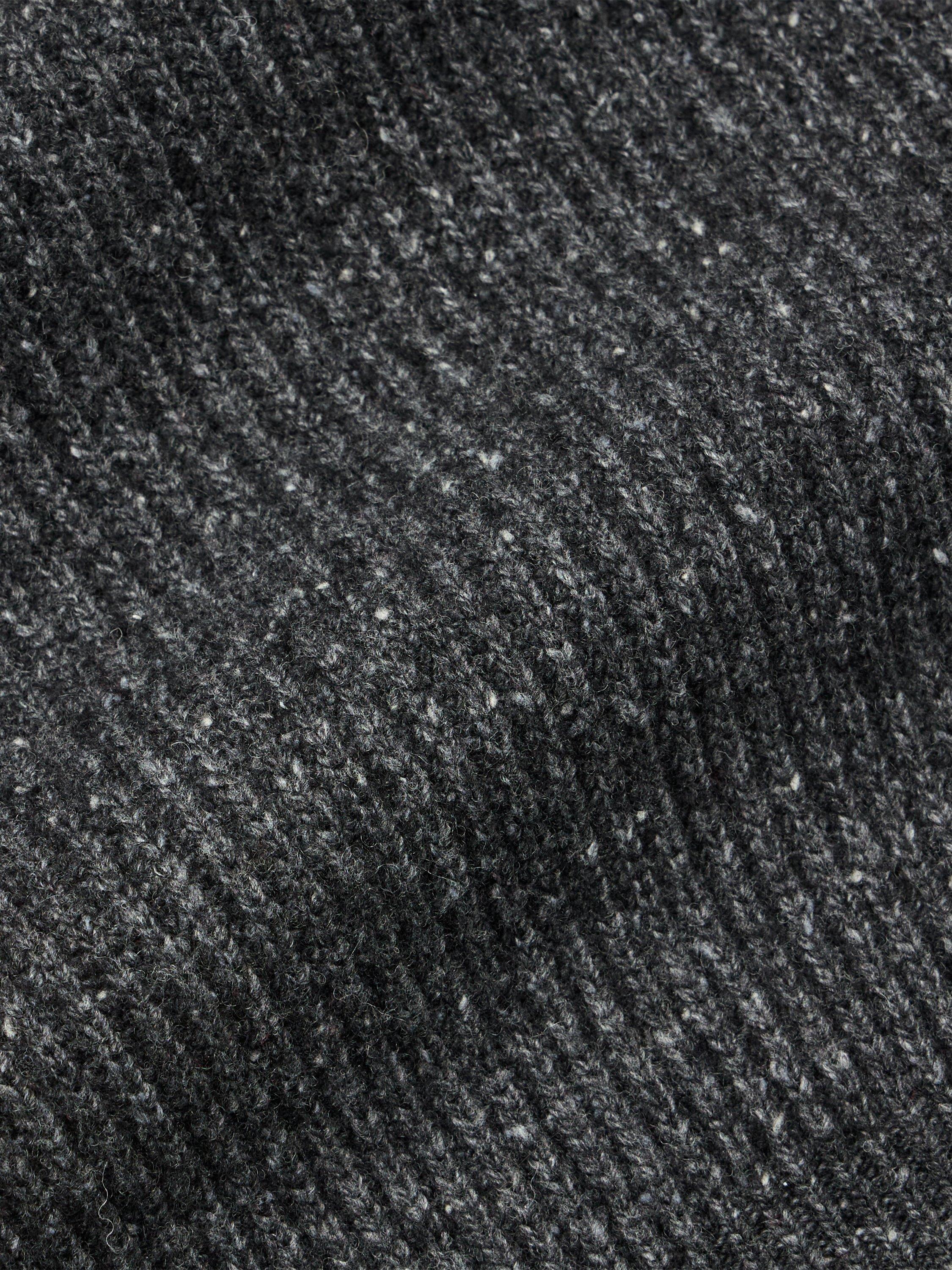 Product image 9 of 9, which shows SPOKE Wool Blend Fisherman Knit Jumper, Stingray, M Reg