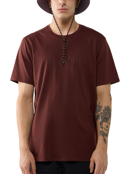 Haglöfs Outsiders Men's T-Shirt, Maroon Trail, Maroon Trail