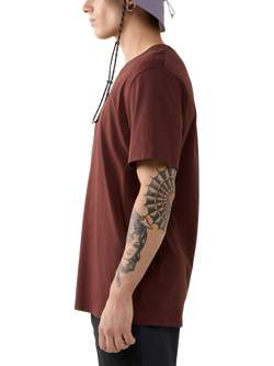 Haglöfs Outsiders Men's T-Shirt, Maroon Trail - view 2, Maroon Trail