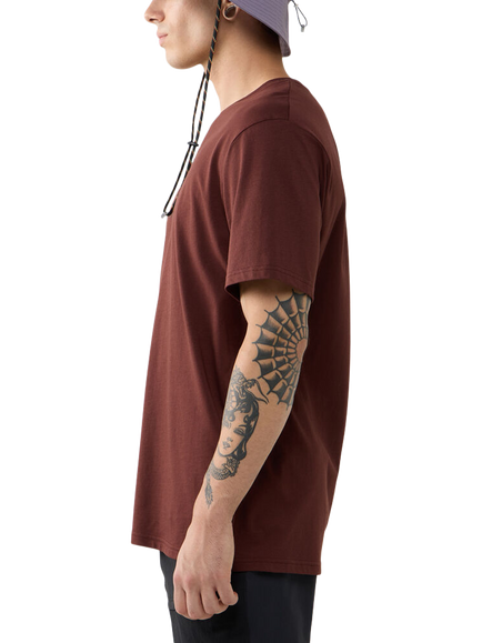 Haglöfs Outsiders Men's T-Shirt, Maroon Trail - view 2, Maroon Trail
