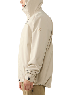 Haglöfs Hooded Breeze Proof Jacket, Chalk Beige - view 2, Chalk Beige
