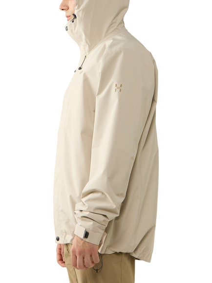 Haglöfs Hooded Breeze Proof Jacket, Chalk Beige - view 2, Chalk Beige