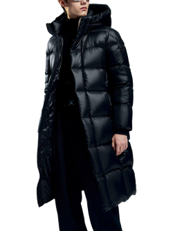 Bosideng 700+ Fill Goose Down Longline Puffer Jacket, Coal