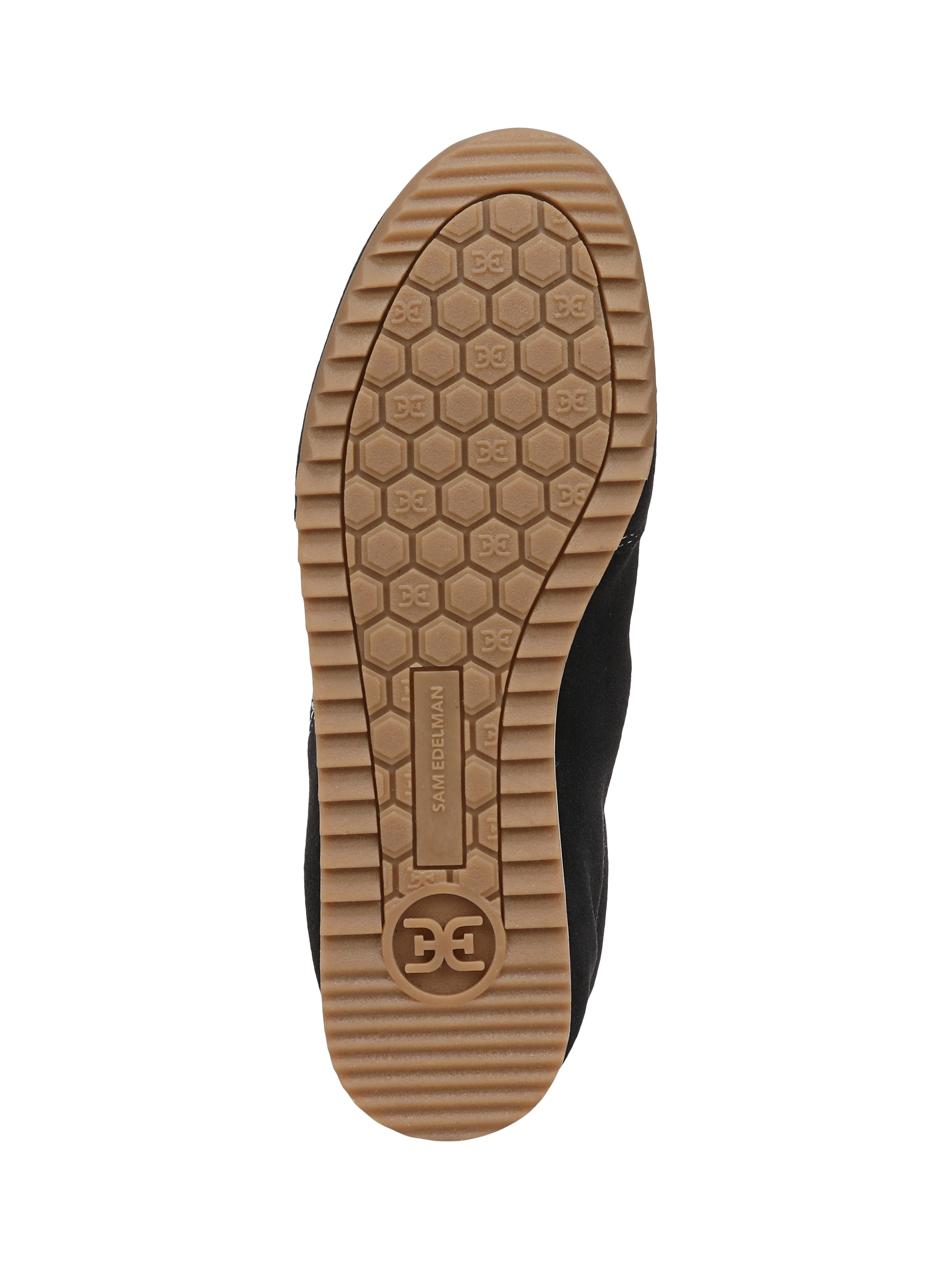 Product image 6 of 6, which shows Sam Edelman Isella Lace Up Suede Trainers, Midnight Blue, 5.5