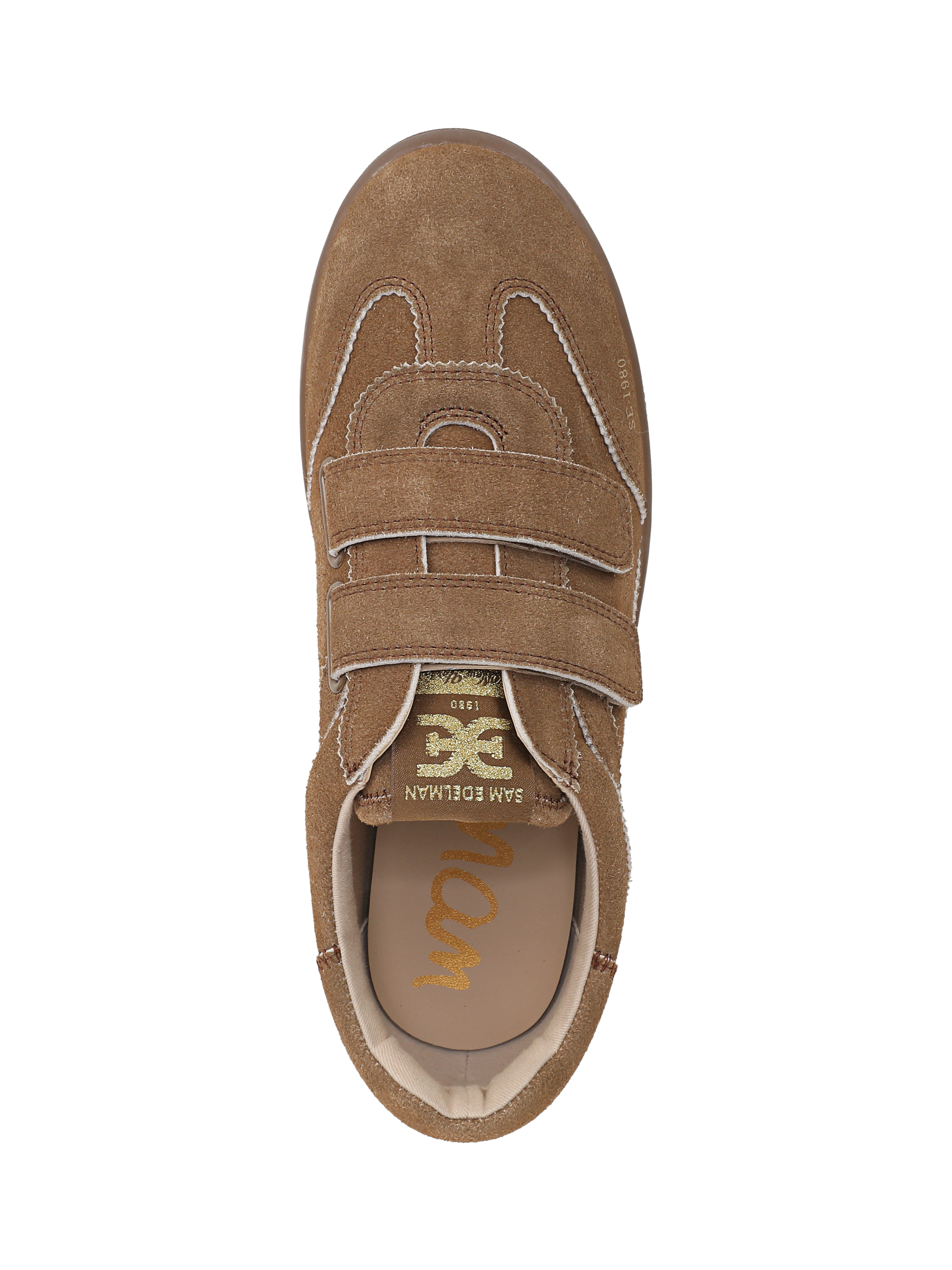 Product image 5 of 6, which shows Sam Edelman Talia Suede Trainers, Light Terra Toffee, 3.5