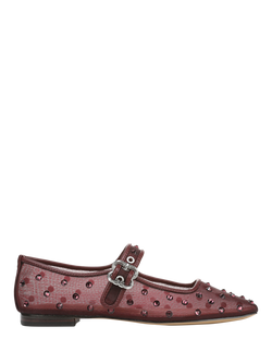 Sam Edelman Michaela Shine Mary Jane Ballerina Pumps, French Merlot, French Merlot