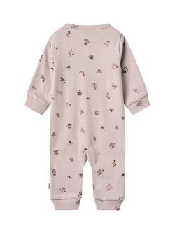 WHEAT Kids' Nikola Long Sleeve Footless Sleepsuit, Soft Lilac Flow - view 2, Soft Lilac Flow