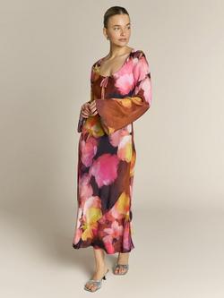 Rewritten Ashton Long Sleeve Floral Dress, Floral Print, Floral Print