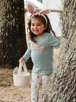 Purebaby Baby Easter Egg Pocket Leggings, Easter Egg Print, Easter Egg Print