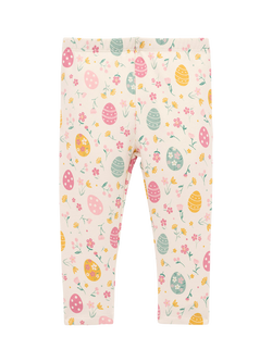 Purebaby Baby Easter Egg Pocket Leggings, Easter Egg Print - view 2, Easter Egg Print