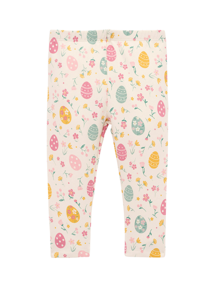 Purebaby Baby Easter Egg Pocket Leggings, Easter Egg Print - view 2, Easter Egg Print