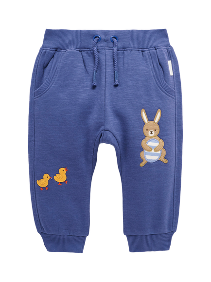 Purebaby Baby Applique Easter Bunny Chick Joggers, Merlin, Merlin