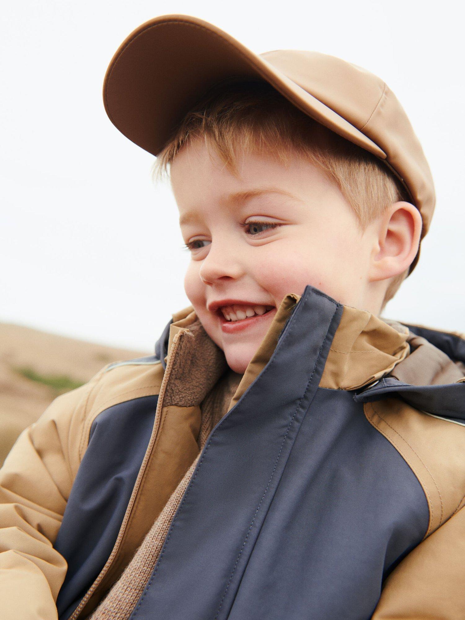 Product image 3 of 7, which shows WHEAT Kids' Laust Waterproof Hooded Jacket, Walnut, 2 years
