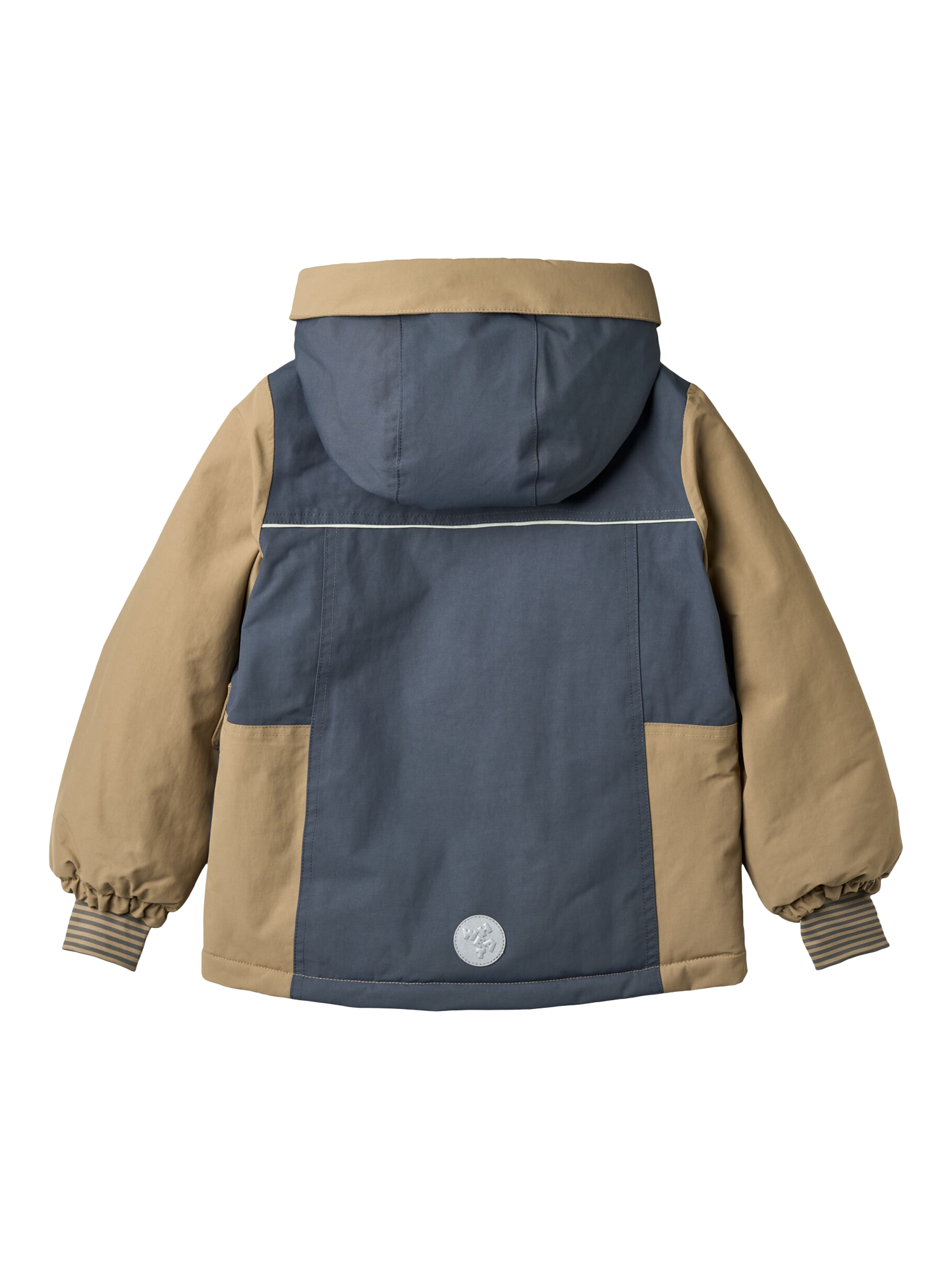 Product image 5 of 7, which shows WHEAT Kids' Laust Waterproof Hooded Jacket, Walnut, 2 years