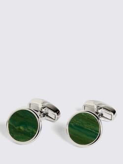 Moss Aventurine Cufflinks, Green