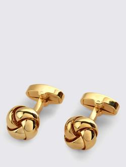 Moss Knot Cufflinks, Gold