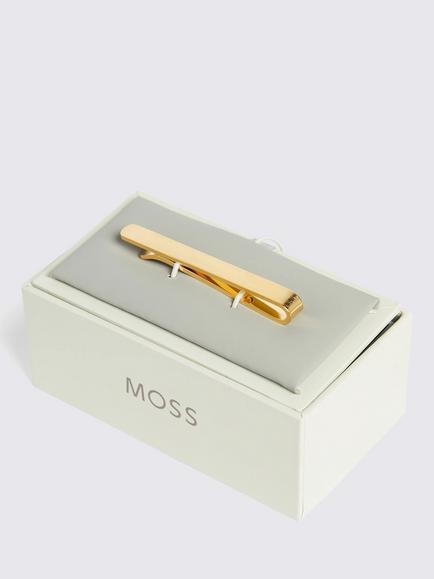 Moss Brass Tie Bar - view 2, Brushed Gold