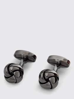 Moss Knot Cufflinks, Gunmetal