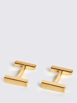 Moss Bar Cufflinks, Gold, Gold