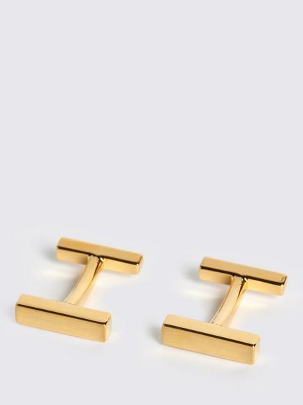 Moss Bar Cufflinks, Gold