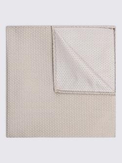 Moss Silk Pocket Square, Champagne