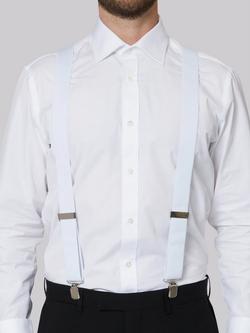 Moss Adjustable Braces, White