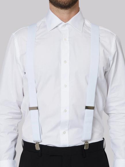 Moss Clip-On Braces, White