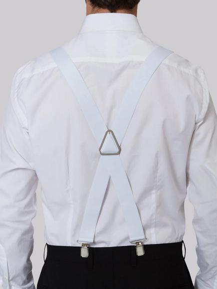 Moss Clip-On Braces - view 2, White