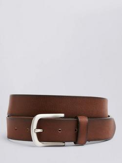Moss Leather Belt, Brown