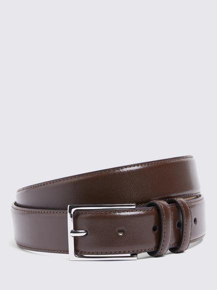 Moss Classic Leather Belt, Brown